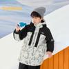 Balabala Boys' Hooded Mid-Length Winter Down Jacket