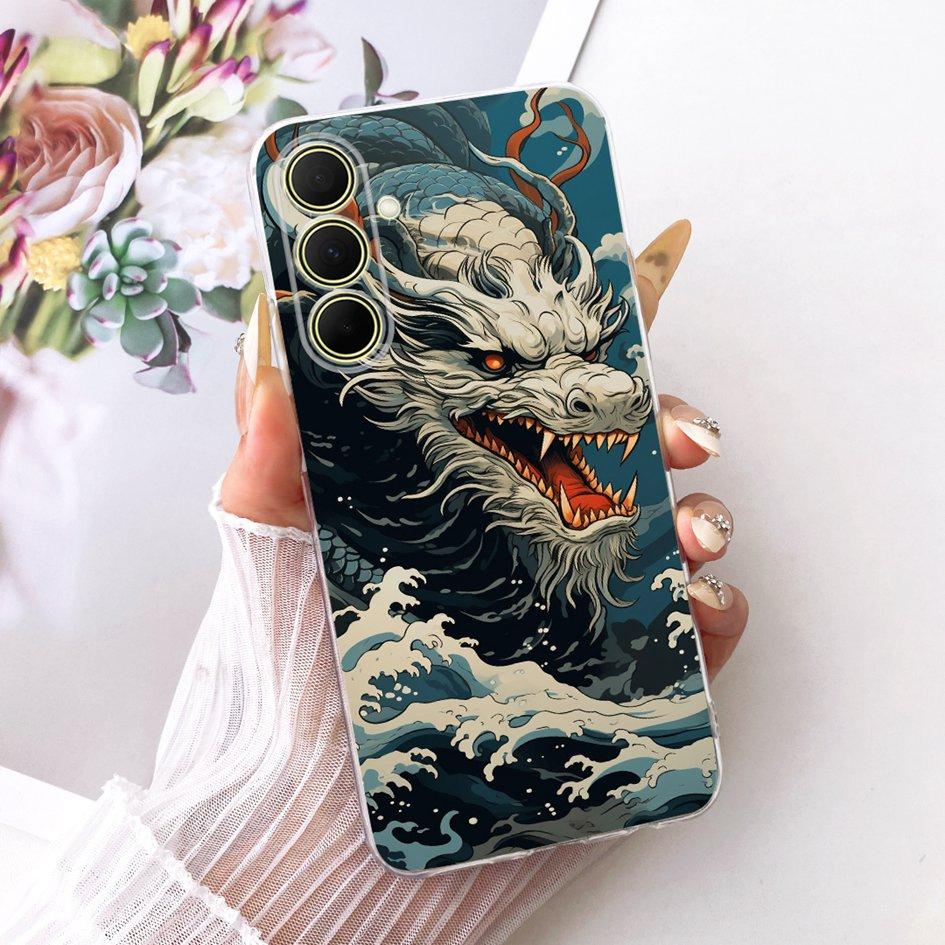 Hülle Für Samsung Galaxy A17 A37 A57 5G Cover Neue Stilvolle Blume Klare Weiche Silikon Handyhülle Für Samsung A 17 A 37 A 57 Stoßfänger