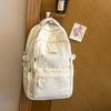 Schoolbag gentle light pink love embroidery girl heart backpack junior high school student party atmosphere class travel schoolbag