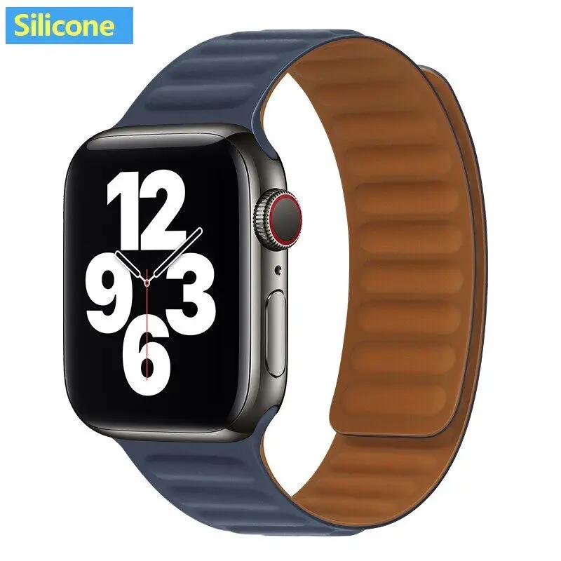 Nový FineWoven řemínek pro Apple Watch 44mm 40mm 45mm 49mm 41mm Originální magnetický náramek iWatch Series 9 8 SE 7 Ultra 2