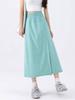 2026 Japanischer Stil Damen High Waist Eis Seide Cargohosenrock - Sommer Schlankmachend Locker Weiter Bein