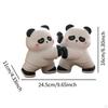 2 Pieces Panda Bookends Book Shelf Holder Resin Ornament for Shelves Decorative Stopper Gifts