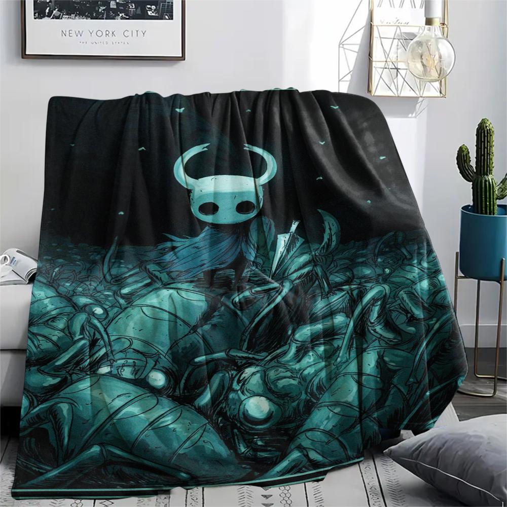 Hollow Knight Print Flannel Blanket, High quality Comfortable for All Seasons, Home Decor, Warmth and Comfort, Perfect for Christmas Gifts43