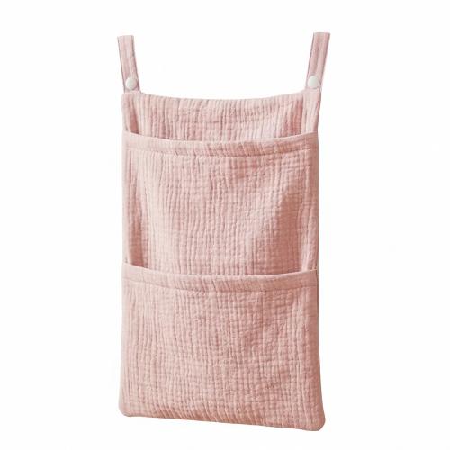 Solid Color Cotton Baby Crib Hanging Bag Multi Functional Newborn Storage Bag for Stroller Baby Infant Kids Bedding Hanging Bag