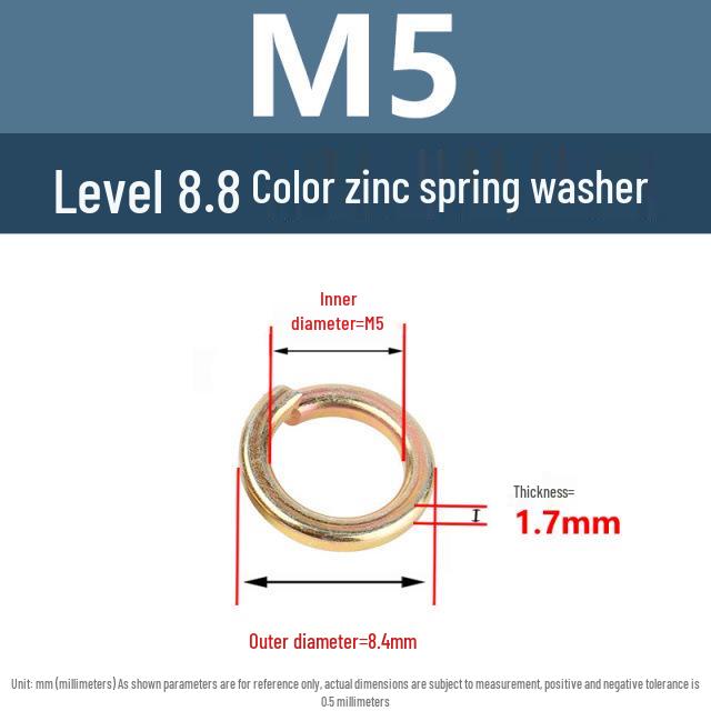 

Yigu Zinc-Plated M5-M24 Carbon Steel Spring Washer