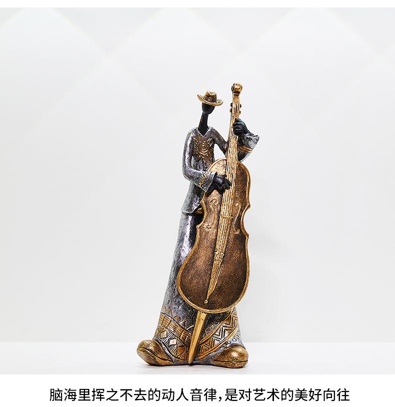 Strumenti Musicali Resina Figure Ornamenti Statuette Decorazioni per la Casa Accessori per Soggiorno Ornamenti per Decorazioni per la Casa