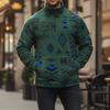 Heißer Stil Lockeres Sweatshirt mit halbem Reißverschluss für Herren Winter Verdickte Lässige Muster Sweatshirtjacke für Herren