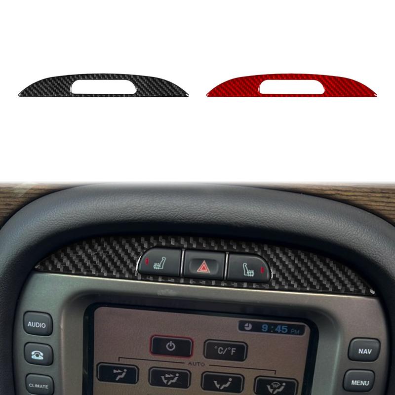 Pour Jaguar X-Type X400 2001-2009 Fibre de Carbone Accessoires Intérieur de Voiture Console CD Leve-Vitre Garniture Panneau Lumière de Lecture Autocollant