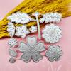 Blumen Blätter Metall Stanzformen Handgemachte Bastelarbeiten DIY Scrapbooking Prägebedarf für Kinder Mädchen Jungen Handgemacht