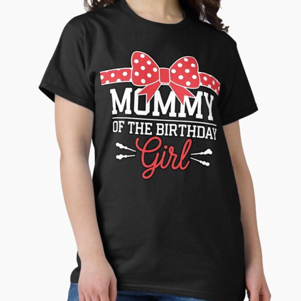 Mommy Of The Birthday Girl Doll Birthday Kid Family Matching T-Shirt Unisex T-Shirt L