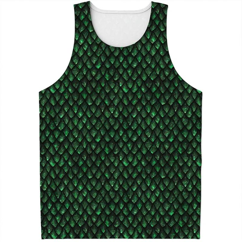 Unterhemd 3D-Druck Leopard Tanktop Für Herren Sommer Lässig Ärmelloses T-Shirt Tierhaut Grafik Sporttops