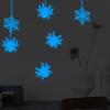 Self Adhesive Spooky Room Accents Glow In The Dark Halloween Stickers, Scary Spider And Web Luminous DIY Haunted House Layout Supplies Wall