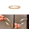 No Ip Stainless Steel Geometric Hexagon Bangle For Women With Elegant Finish For Daily Wear