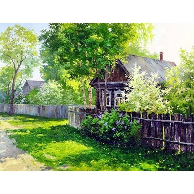 

5D DIY алмазная живопись Пейзаж Дерево Алмазная вышивка Чуньцзин вышивка крестиком ремесла полная круглая дрель домашний декор подарок Full Round 15x20CM