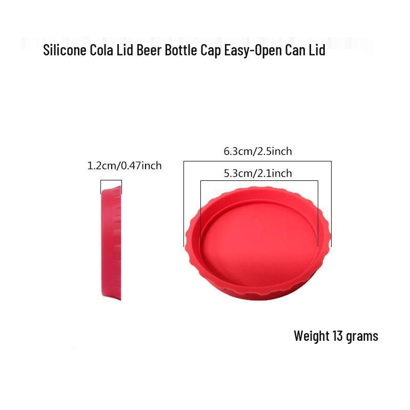 Food Grade Leak-Proof Silicone Reusable Cola Bottle Cap