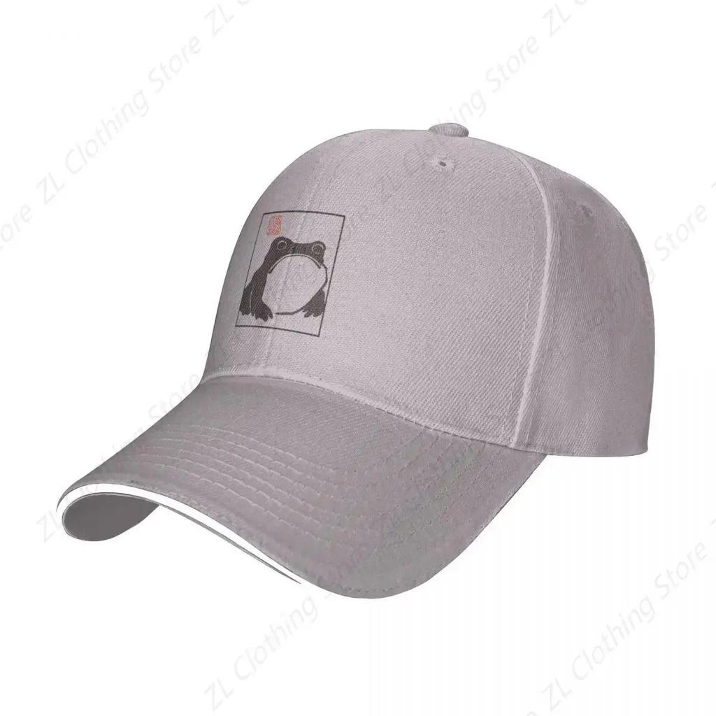 grumpy frog Japanese matsumoto hoji Baseball Cap Snapback Cap Beach Outing Hat Unisex For The Sun New Hat Unisexs Womens