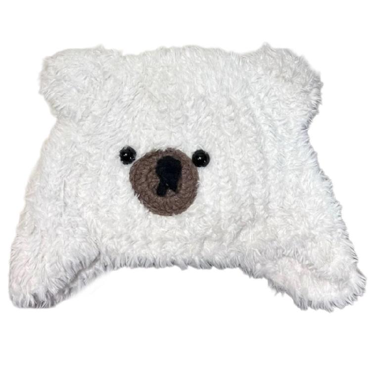 Simple Street Hat Trendy Portable Hat Casual Long Plush Hat Windproof Warm Hat for Everyday Wear