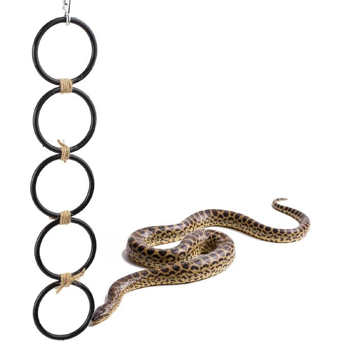 Snake Climbing Rings, Ball Python Enclosure Enrichment Ring, Ball Python Tank Accessories, Reptiletank Cage Decor Climbing Accessories for Corn
