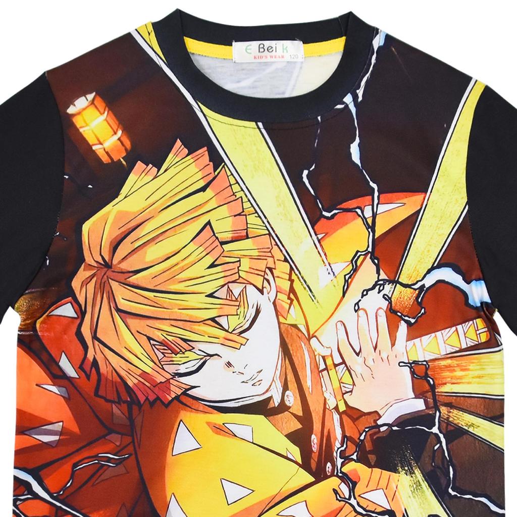 New Movie Comic Print Long Sleeve Pajama Set for Kids and Teens