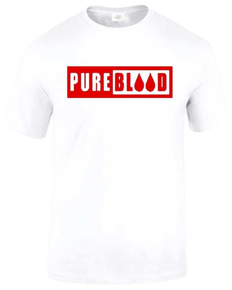 Pure blood tshirt funny vaccine dna saying gift vintage mens tee top 2XL