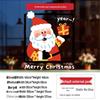 Santa Claus Wall Stickers: Cute Cartoon Christmas Decorations for Windows and Shop Layouts