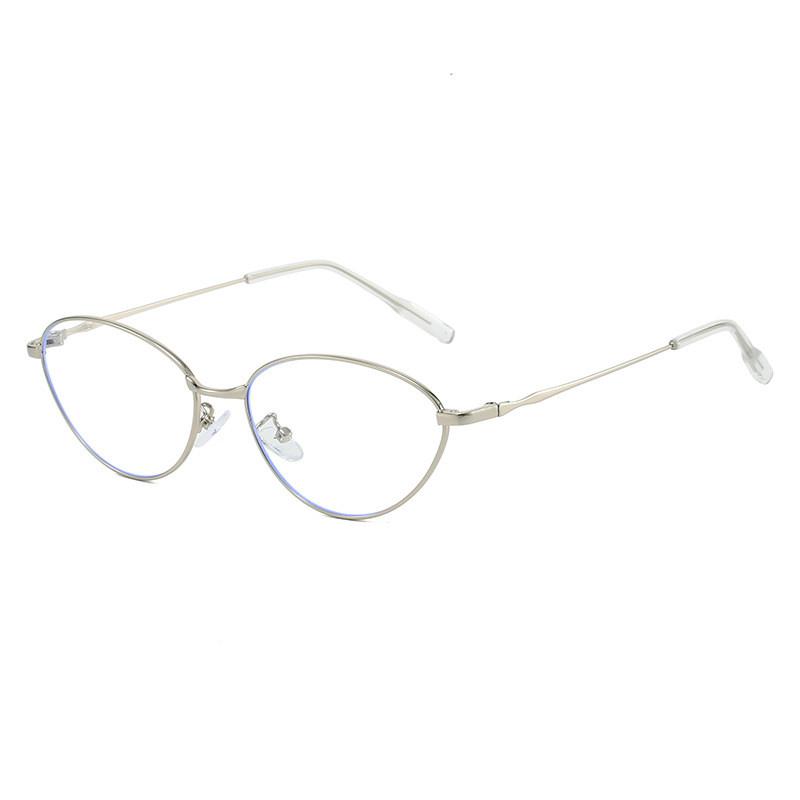 Vintage Metal Cat Eye Sunglasses With Uv400 Protection For Stylish Outdoor Wear
