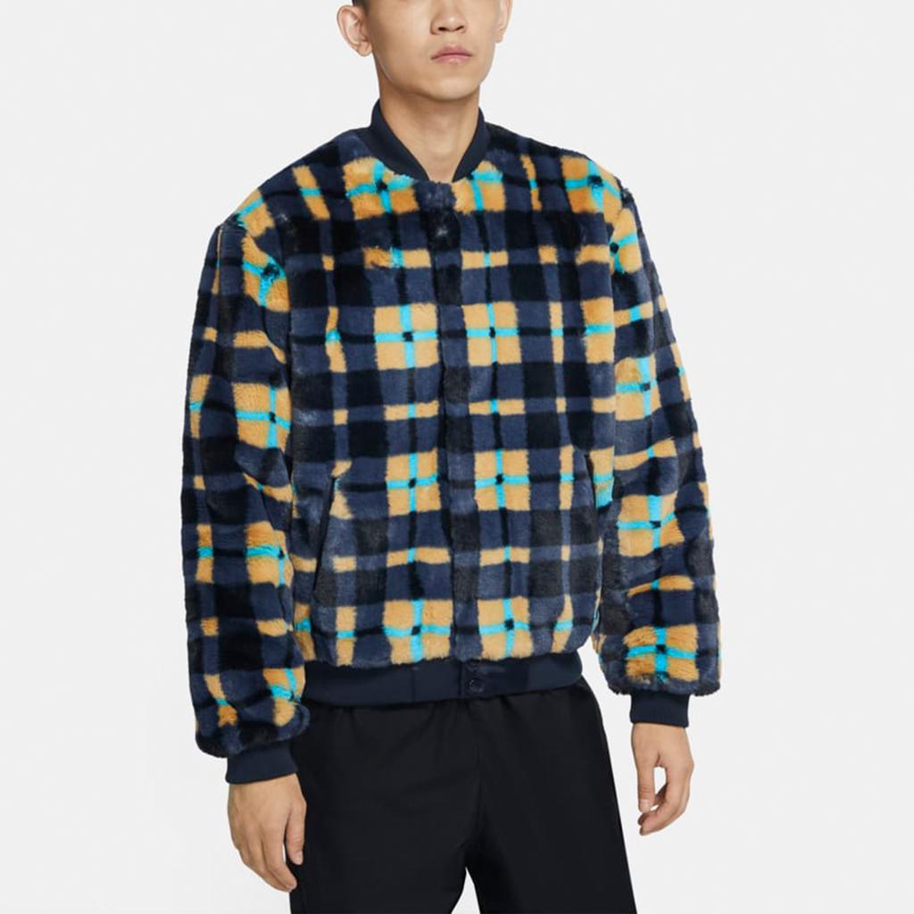 Nike SB Dunk High X Concepts Co-Branded Skateboarding Plush Plaid Jacket Men Jacket Multicolor CK7290-475