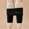 Women's High Waist Casual Pants Color Fleece Thermal Leggings Winter Long Fleece Trousers Plush Running