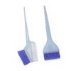 2 Stück Weiche Nylonhaare Strähnchenpinsel Applikator Doppelseitiger Haarfärbepinsel Kamm mit Glitzergriff Blau