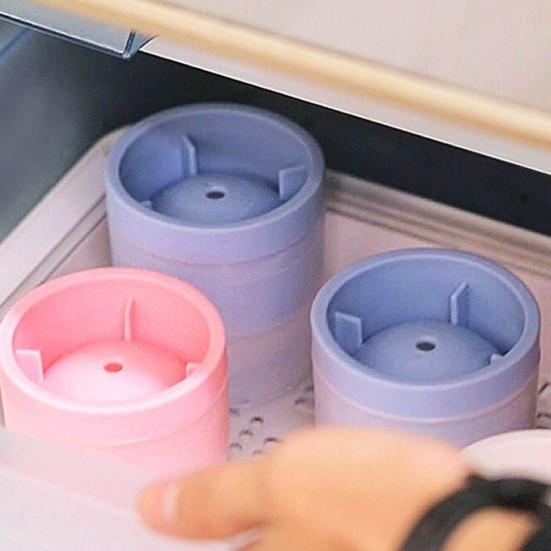 4Pcs Ice Hockey Mold with Lids Easy Release Sphere Ice Cube