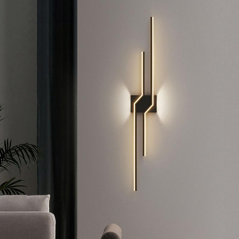 Modern LED Wall Lamps Black White Living Dining Room Bedroom Bedside Porch Hallway Lamps Home Decor Indoor Lighting Wall Sconce