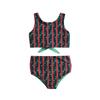 Exclusive Girls' Reversible Floral Print 2-Piece Bikini Swimsuit Set