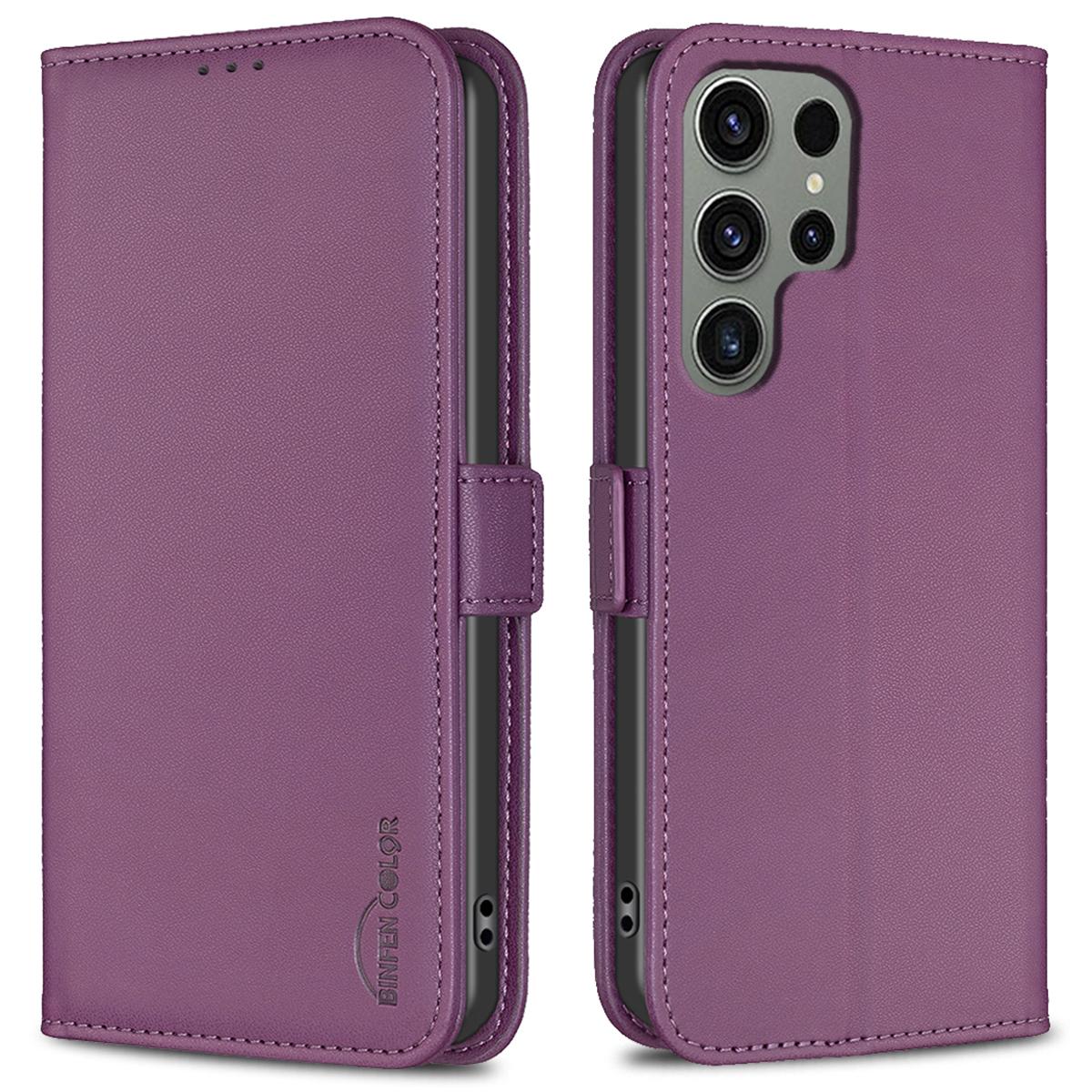 

BINFEN COLOR BF31 Чехол-книжка из ПУ-кожи с кошельком и подставкой для Samsung Galaxy S25 Ultra C