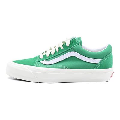 Old Skool Series Comfortable Versatile Low-Top Casual Shoes Unisex Sneaker Green White VN000CY2CX1