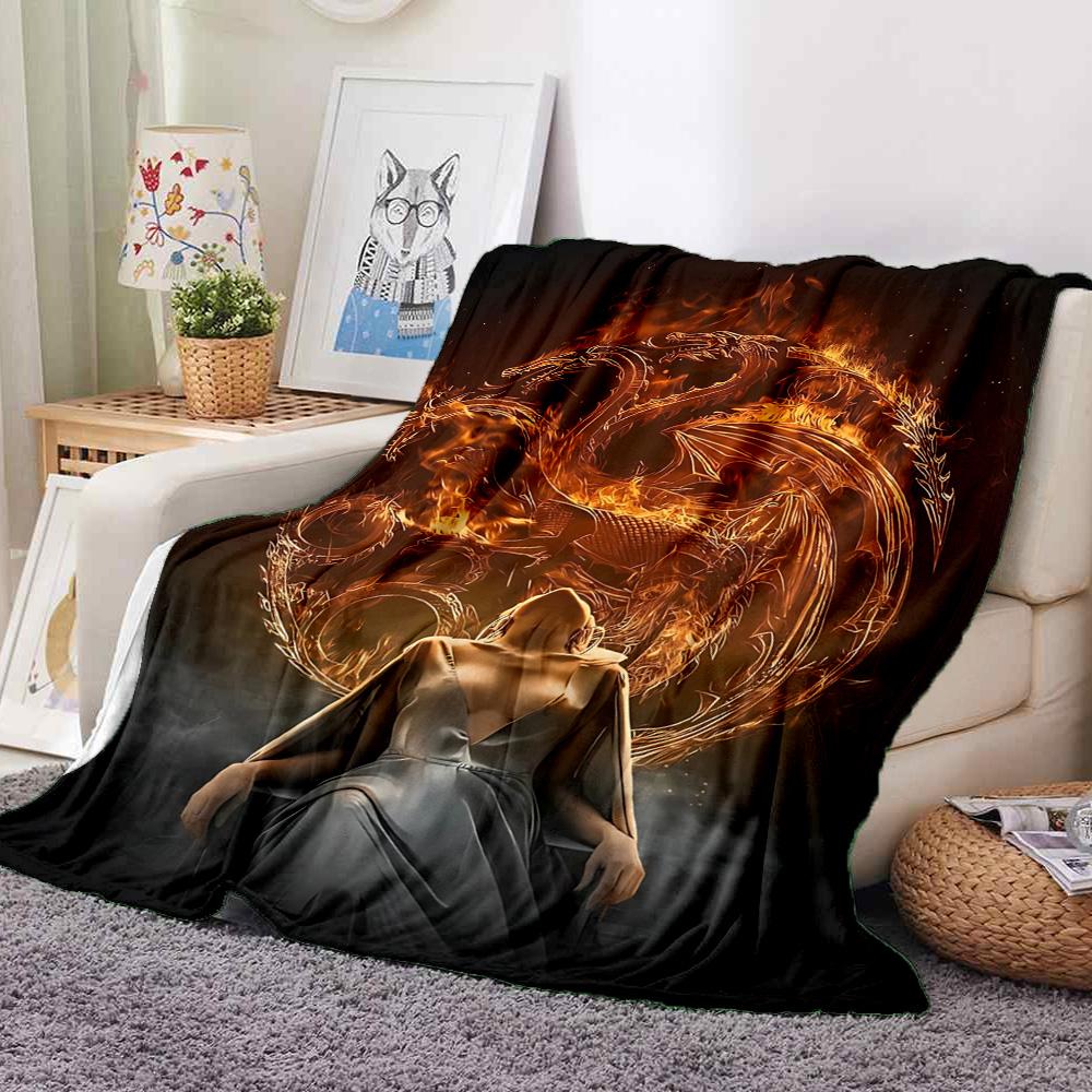 Flame Artistry Flannel Blanket Throw Blanket Soft Warm Sofa Bed Camping Home Decor Unique Christmas Gift C9211396