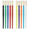 5pcs Set Color Plastic Rod Bristle Brush Children's DIY Graffiti Painting Brush Kindergarten Gouache Oil Painting Coloring Brush