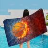 Cool New Basketball Ball Microfiber Printed Beach Towel Mountain Climbing Yoga Beach Swimming Running Absorbent Soft Towel