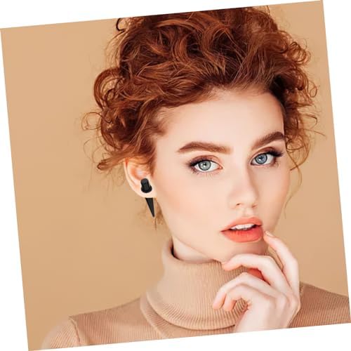 OATIPHO Ear Tapers 23Pcs Black Acrylic Spiral Expander Plugs for Gentle Piercing Stretching Kit