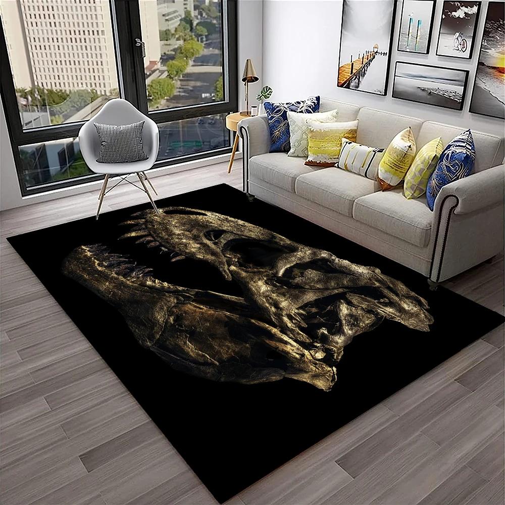3D Dinosaur Animal Fossil Series Carpet HD Rug for Home Living Room Bedroom Sofa Doormat Decor,kids Area Rug Non-slip Floor Mat