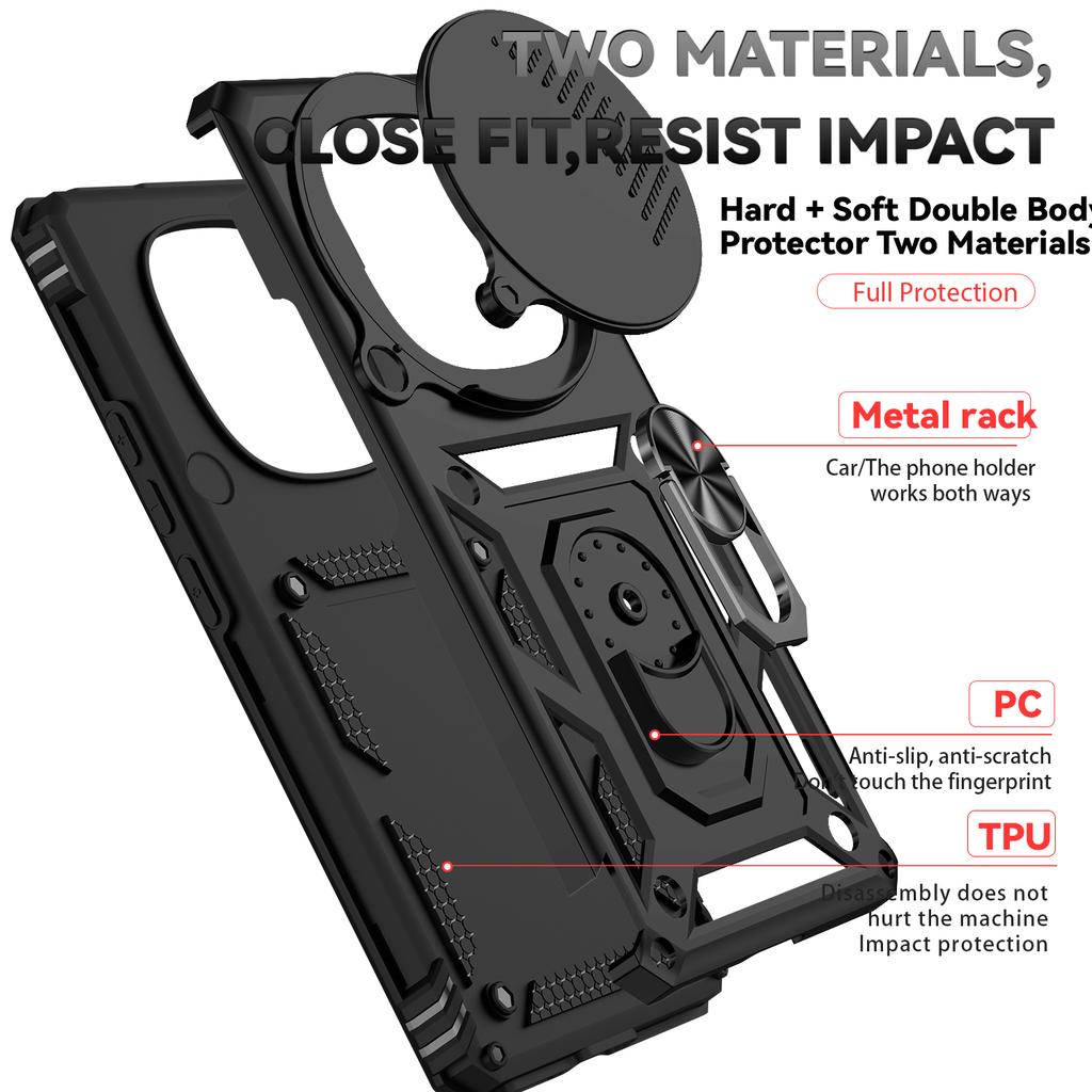 Strong Kickstand Ring Case for Xiaomi Redmi Note 15 Pro 5G Note14 Note15 Note 14 Pro Plus 5G 4G Fall Protection Funda Coque
