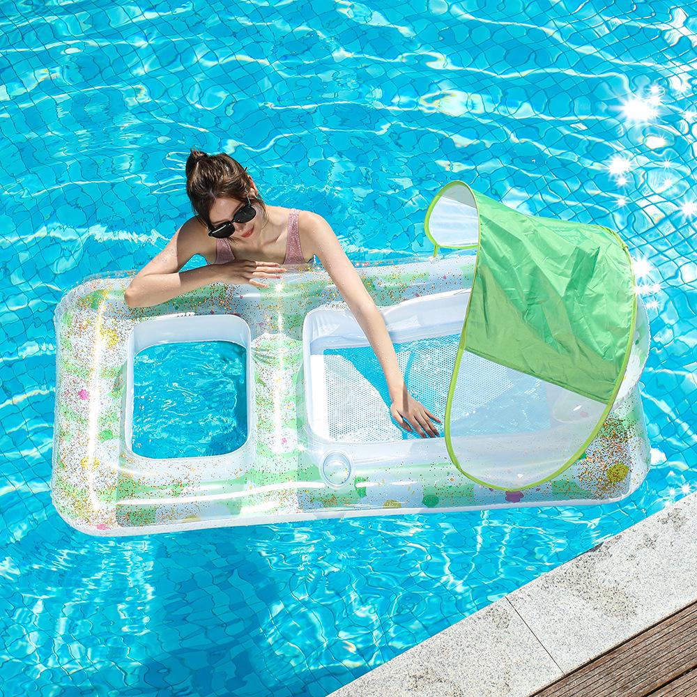 New Style Daisy Stripe Inflatable Pool Float Lounger