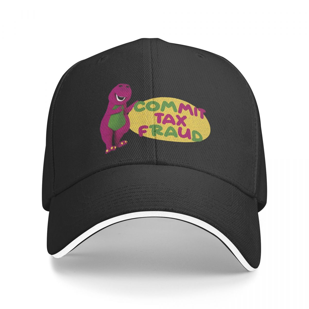 

Совершите налоговое мошенничество - Барни Мем Бейсболки Snapback Модные бейсболки Дышащий Повседневный Унисекс Полихроматический Настраиваемый