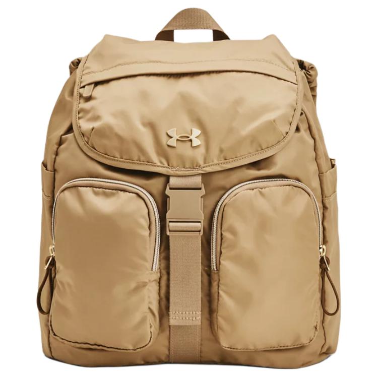New Under Armour Nylon With Polyester Backpack Regular Unisex Camel 1381906-263
