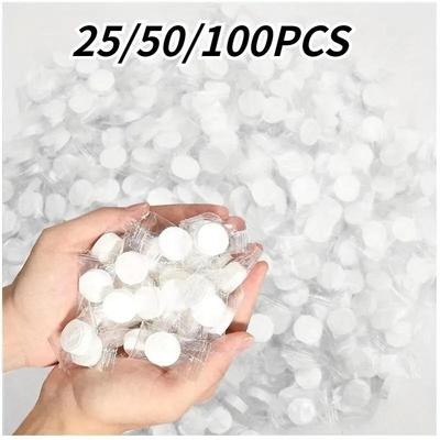 25/50/100PCS Disposable Compressed Towelettes Soft Mini Towel Tablets Tissue Wipes Napkin Portable Magic Towel For OutdoorTravel