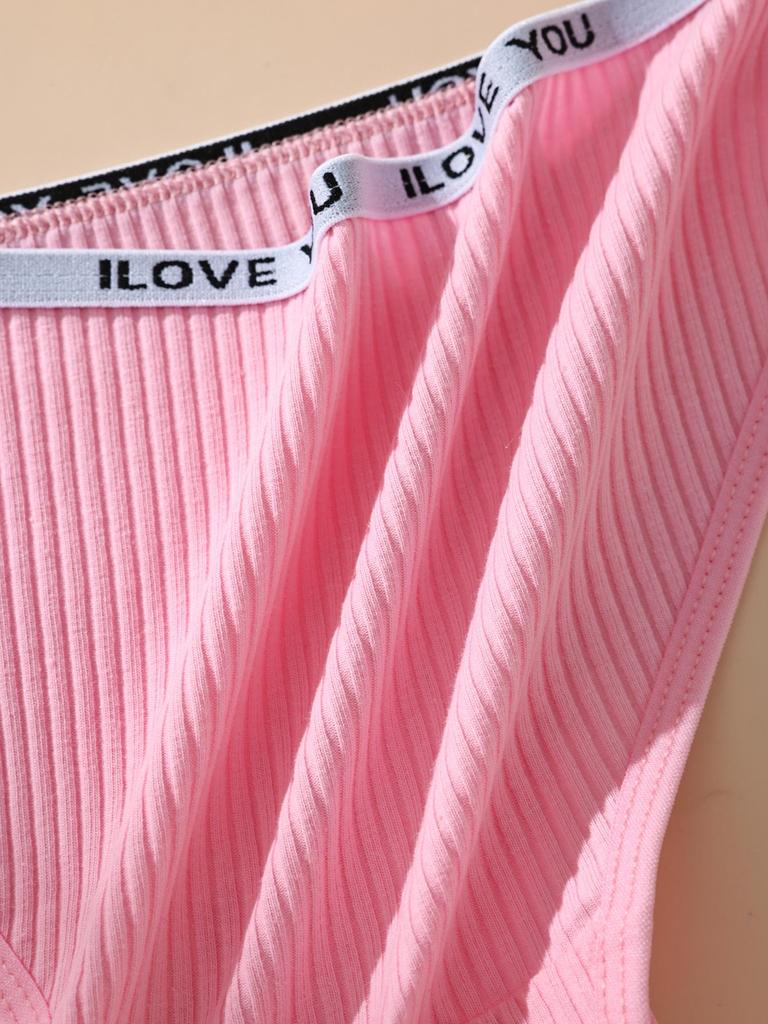 5 szt./zestaw Damskie majtki z niskim stanem w paski Bielizna Urocze majtki dla dziewczynek Oddychające bawełniane majtki Damskie majtki Damska bielizna