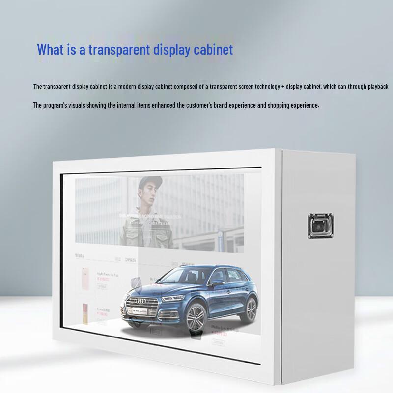 Transparent Touchscreen Display Kiosk CN Plug (adapter Included)