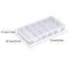 Transparent Fruit Fork Storage Box Organizer Plastic Storage Case Adjustable Container For Kids Fruit Fork Organizer Display Box