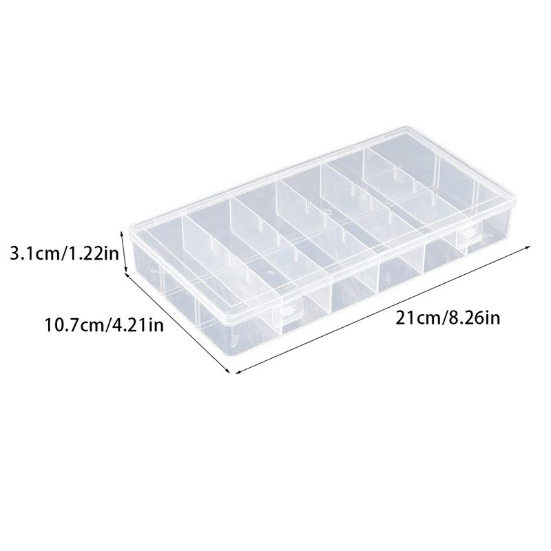 Transparent Fruit Fork Storage Box Organizer Plastic Storage Case Adjustable Container For Kids Fruit Fork Organizer Display Box