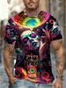 Men'S Printed Short Sleeve T-Shirt - Ultra Soft And Breathable - Trendy Graffiti Art Design - Summer Essential Men'S Stylish Casual Round-Neck