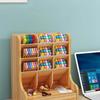 Wooden Pen Holder with Drawer Multi-Functional Desktop Stationary Pencil Box Home Office Art Supplies Rack